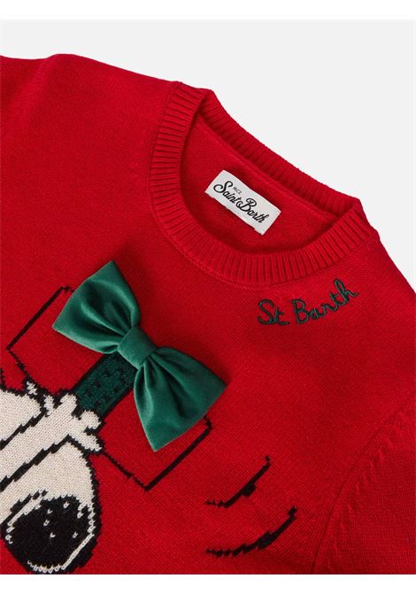 Pull con applicazione SAINT BARTH | PRC0001 PRINCESS02260I SNOOPY 41BOW PATCH